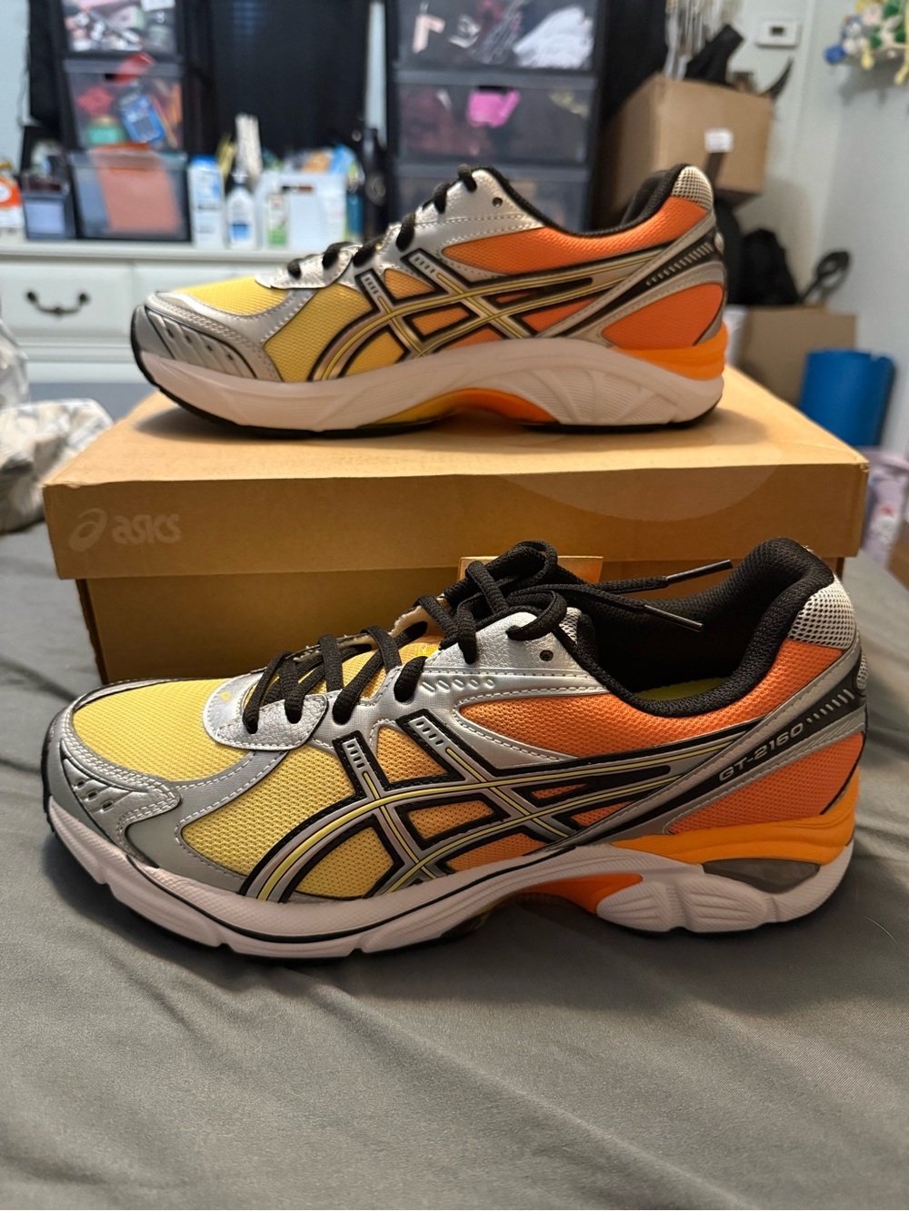 ASICS Men’s GT-2160 Athletic Sneakers - Yellow & Orange